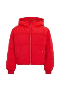 Dětská bunda Tommy Hilfiger červená barva #6114992