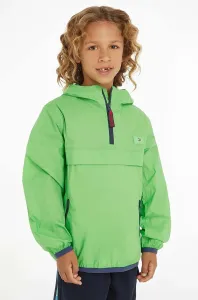 Dětská bunda Tommy Hilfiger zelená barva #4958180