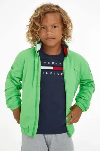 Dětská bunda Tommy Hilfiger zelená barva #5936530