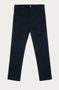 Dětské kalhoty Tommy Hilfiger tmavomodrá barva