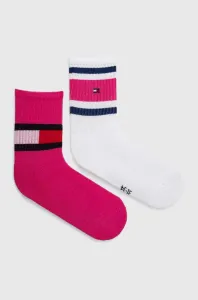 Dětské ponožky Tommy Hilfiger 2-pack růžová barva #5973234