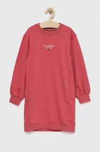 Dívčí šaty Tommy Hilfiger růžová barva, mini #5271033