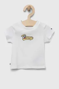 Kojenecké tričko Tommy Hilfiger bílá barva, s potiskem #5309814