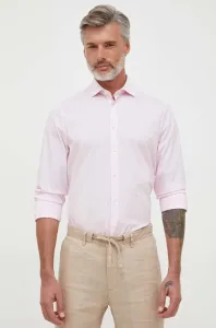 Košile Tommy Hilfiger pánská, růžová barva, slim, s italským límcem #6068377