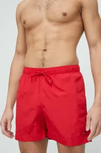 Plavkové šortky Tommy Hilfiger červená barva #5250979