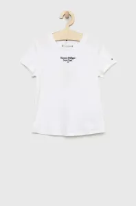 Dětské bavlněné tričko Tommy Hilfiger bílá barva #3587109
