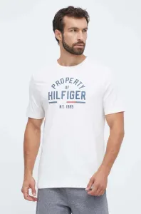 Tričko Tommy Hilfiger bílá barva, s potiskem