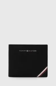 Kožená peněženka Tommy Hilfiger černá barva #5413741