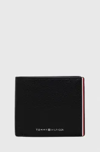 Kožená peněženka Tommy Hilfiger černá barva #4171903