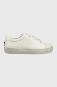 Kožené sneakers boty Tommy Hilfiger šedá barva #2023710