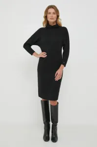 Šaty Tommy Hilfiger černá barva, mini