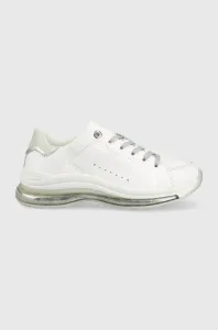 Kožené sneakers boty Tommy Hilfiger bílá barva