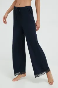 Pyžamové kalhoty Tommy Hilfiger dámské, tmavomodrá barva