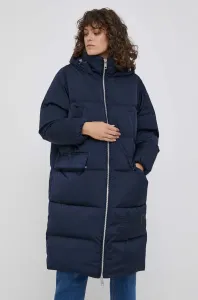 Péřová bunda Tommy Hilfiger dámská, tmavomodrá barva, zimní #5743949