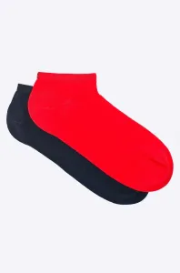 Ponožky Tommy Hilfiger 2-pack dámské, červená barva, 343024001