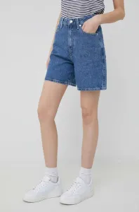 Džínové šortky Tommy Hilfiger dámské, hladké, high waist #4841525