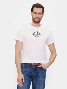 Tommy Hilfiger pánské bílé tričko - L (YBR) #5910144