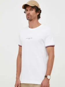 Tommy Hilfiger pánské bílé tričko - M (YBR) #5920944
