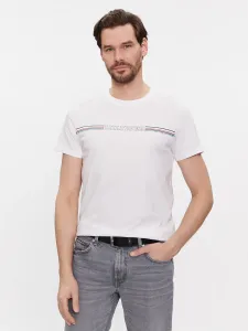 Tommy Hilfiger pánské bílé tričko - S (YBR) #5991267