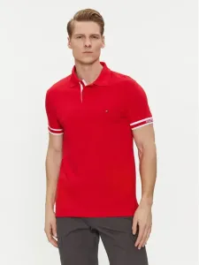 Tommy Hilfiger pánské červené polo tričko #5898999