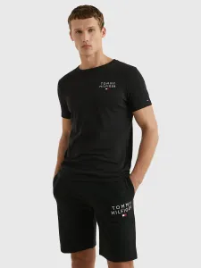 Bavlněné tričko Tommy Hilfiger černá barva, s potiskem #4142645