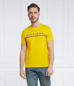 Tommy Hilfiger pánské žluté tričko - M (ZER) #1413061