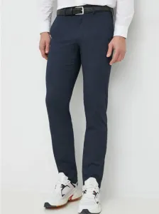 Kalhoty Tommy Hilfiger pánské, tmavomodrá barva, jednoduché #3908699