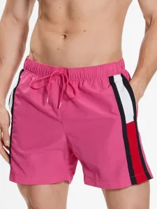Tommy Hilfiger pánské růžové plavky #4959740