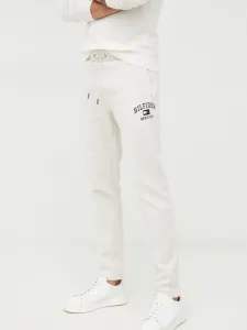 Kalhoty Tommy Hilfiger pánské, šedá barva, hladké #2049518
