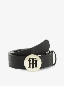 Tommy Hilfiger Round Belt 3.0 Pásek Černá #3299016