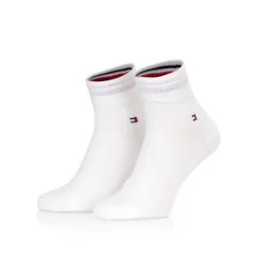 Tommy Hilfiger pánské bílé ponožky 2 pack - 47 (300)