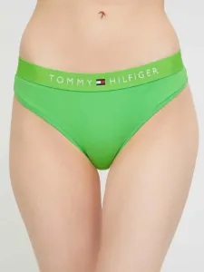 Tommy Hilfiger dámská zelená tanga - L (LWY)
