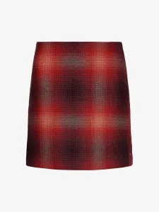 Tommy Hilfiger Wool Shadow Check Short Sukně Červená