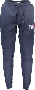 Bavlněné tepláky Tommy Jeans tmavomodrá barva, s potiskem #1150583