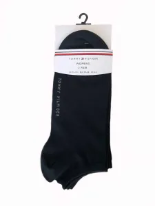 Tommy Hilfiger dámské černé ponožky 2 pack - 35 (200) #1418670