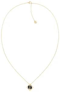 Tommy Hilfiger Moderní pozlacený náhrdelník Framed Stones 2780797