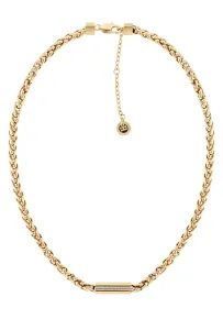 Tommy Hilfiger Módní pozlacený náhrdelník se zirkony 2780873