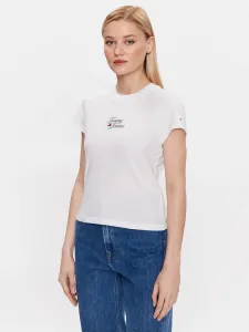 Tommy Jeans dámské bílé tričko #4930101