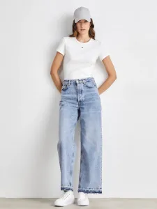 Tommy Jeans dámské bílé tričko - L (YBR) #5955914