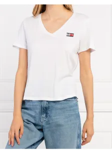 Tommy Jeans dámské bílé triko #1410786