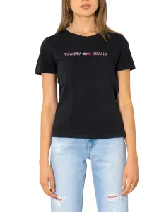 Tommy Jeans dámské černé tričko - S (BDS) #1410760