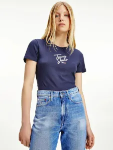 Tommy Jeans dámské modré tričko - XS (C87) #1410306