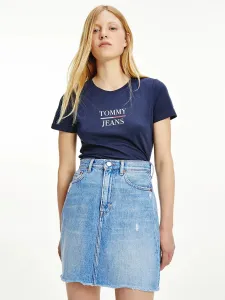Tommy Jeans dámské tmavě modré tričko - L (C87) #1410350