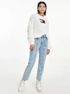Tommy Jeans dámský bílý svetr #1410776