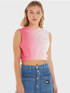 Tommy Jeans dámský růžový top - XS (TJN) #4180086
