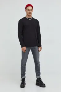 Tommy Jeans pánské černé tričko s dlouhým rukávem - XL (BDS)