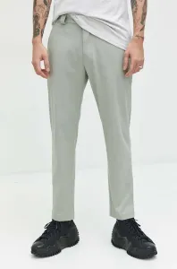 Kalhoty Tommy Jeans pánské, zelená barva, ve střihu chinos #5668868