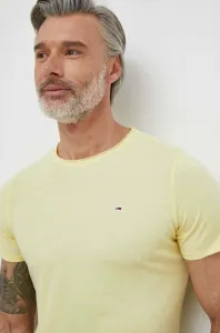 Tričko Tommy Jeans žlutá barva