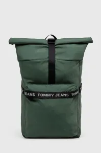 Batoh Tommy Jeans pánský, zelená barva, velký, s potiskem
