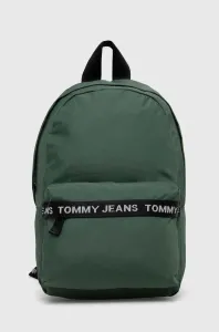 Batoh Tommy Jeans pánský, zelená barva, velký, s potiskem #5342364